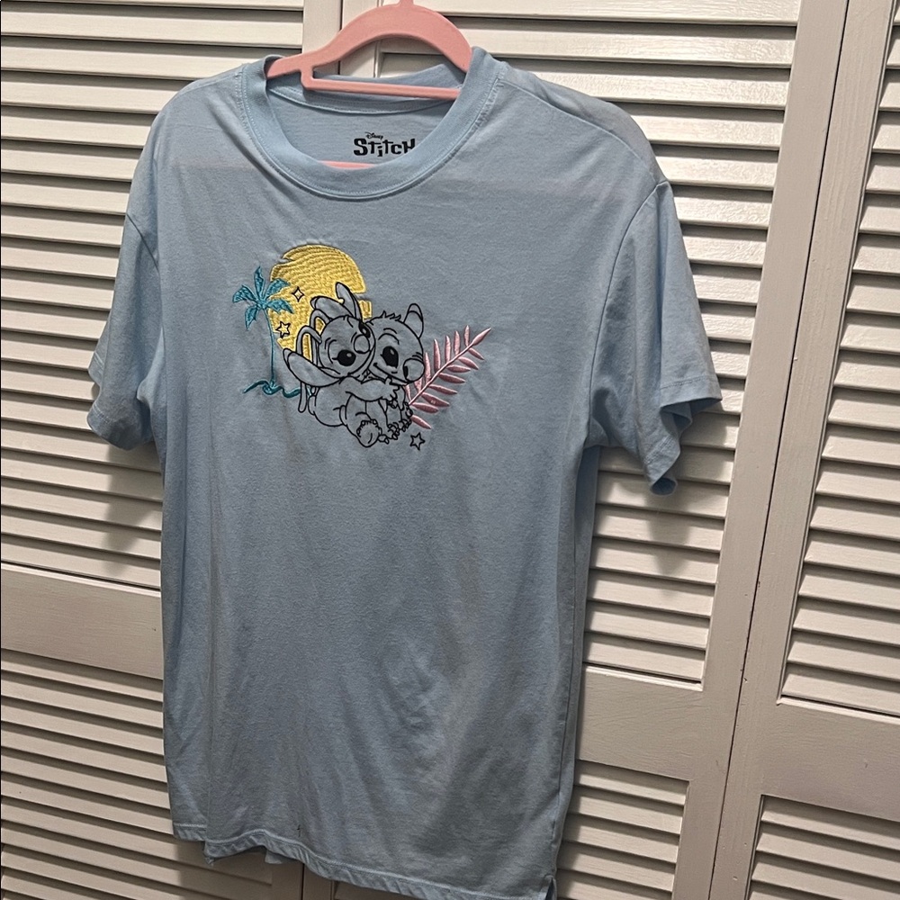 #1484= Unisex’s Blue Graphic T-Shirt